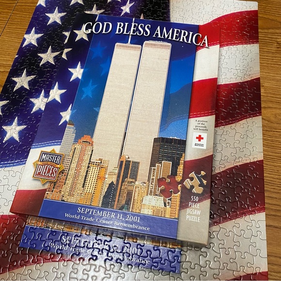 550 Piece God Bless America 9/11 Remembrance Puzzle from Master Pieces